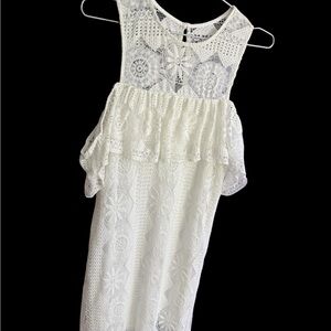 Miami White Lace Mini Dress